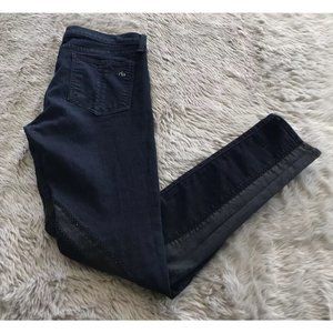 Rag & Bone Dark Wash Mid Rise Ribbon Midnight Legging Jeans Women’s 28?